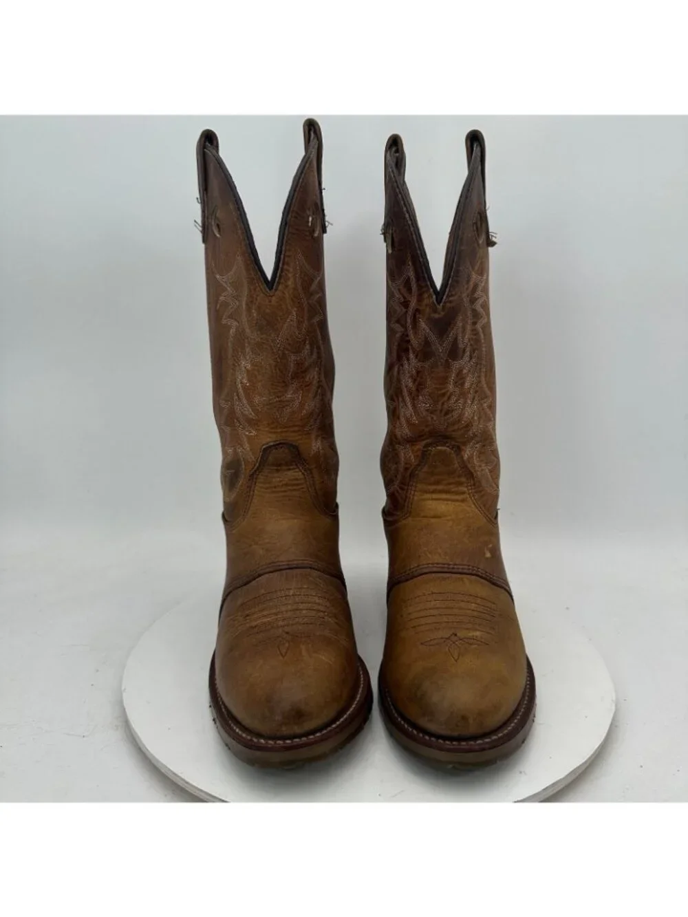 Double H UltraGel Ice Buckaro Men Size 7.5M DH5159 Brown Leather Cowboy Boot